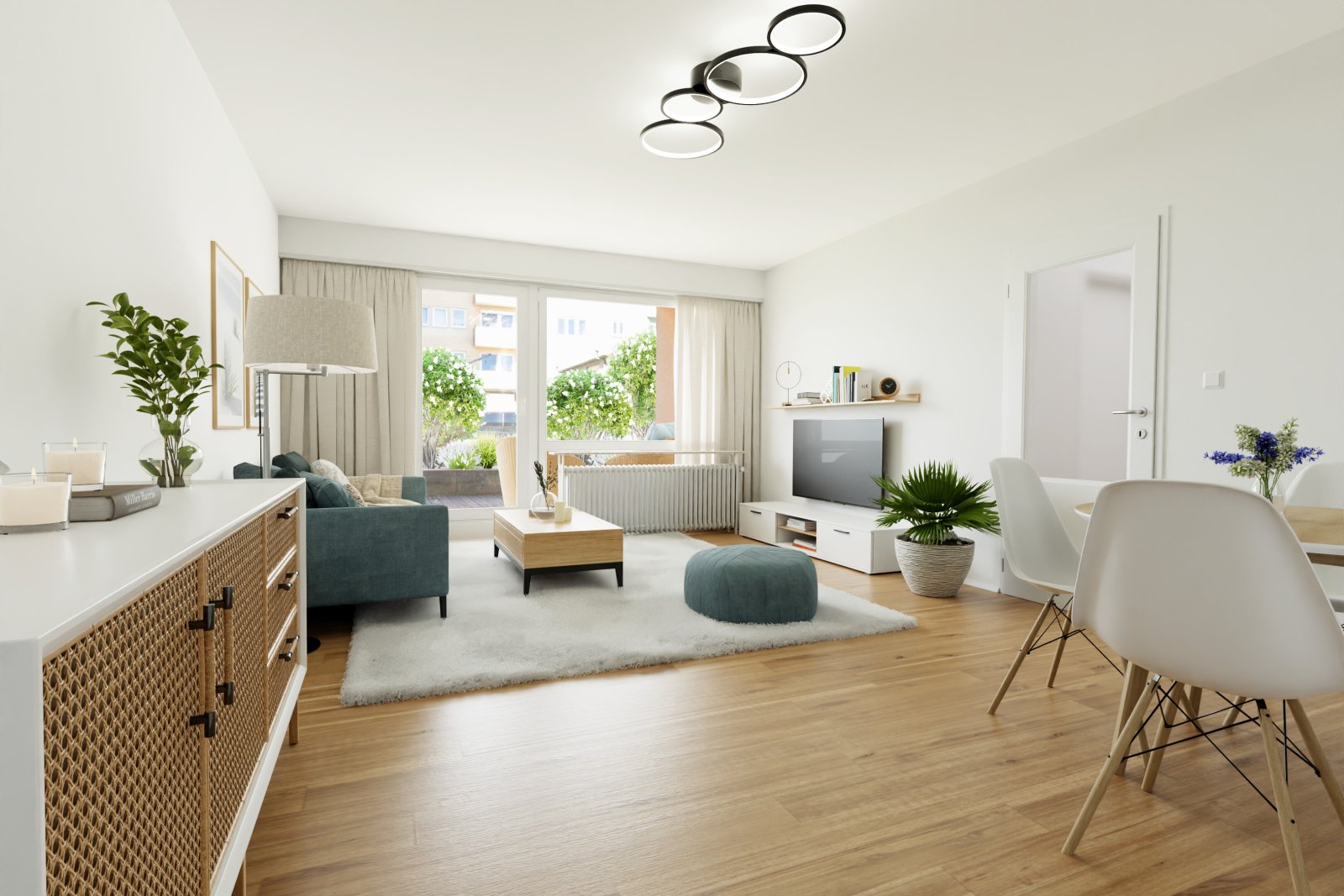 Augsburg: Unvermietet! Attraktive Citywohnung mit begrünter Terrasse Nahe des Lech-Ufers 