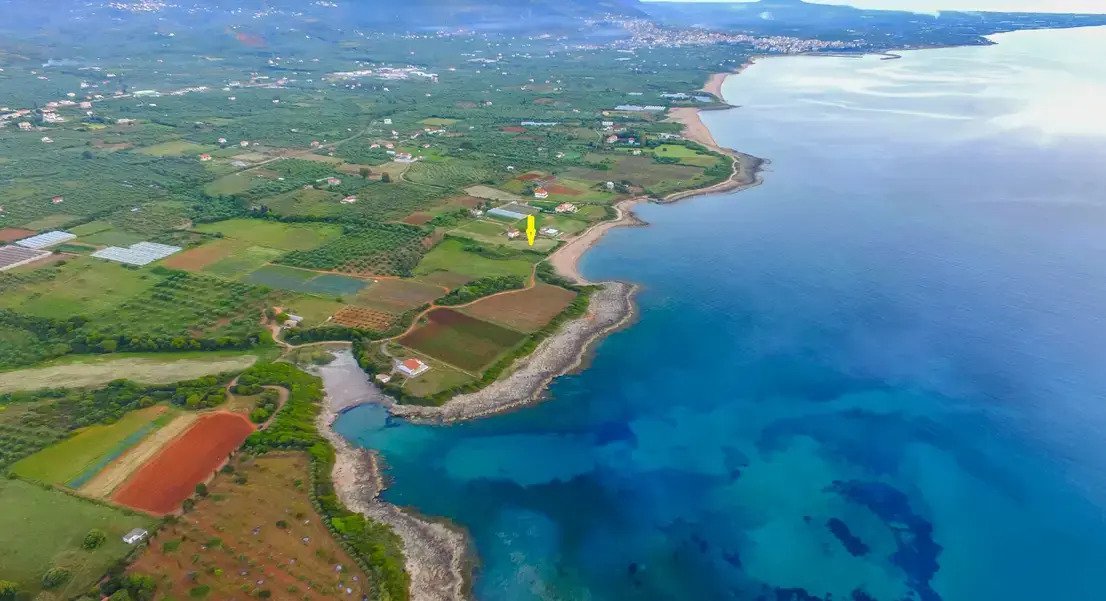 Kyparissia Kalo Nero: Traumhaftes Strandgrundstück, Westküste Peloponnes Griechenland 