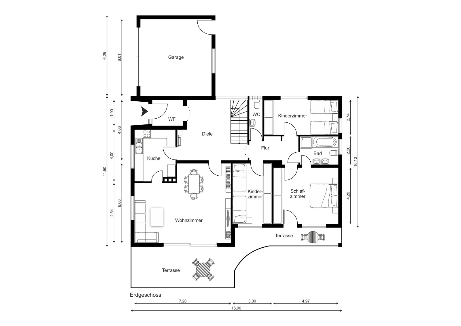 Mehrgenerationenhaus in naturnaher Lage – mit Einliegerwohnung, außergewöhnlichen Raumhöhen und flexiblem Grundriss