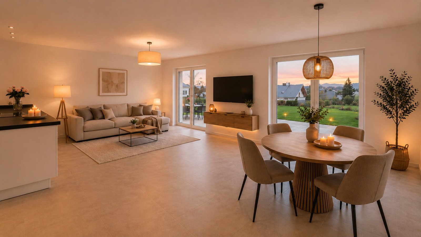 Exklusive Doppelhaushälfte Neubau 2024 | KfW-55 | A+ | Garten | Glasfaser | Designküche