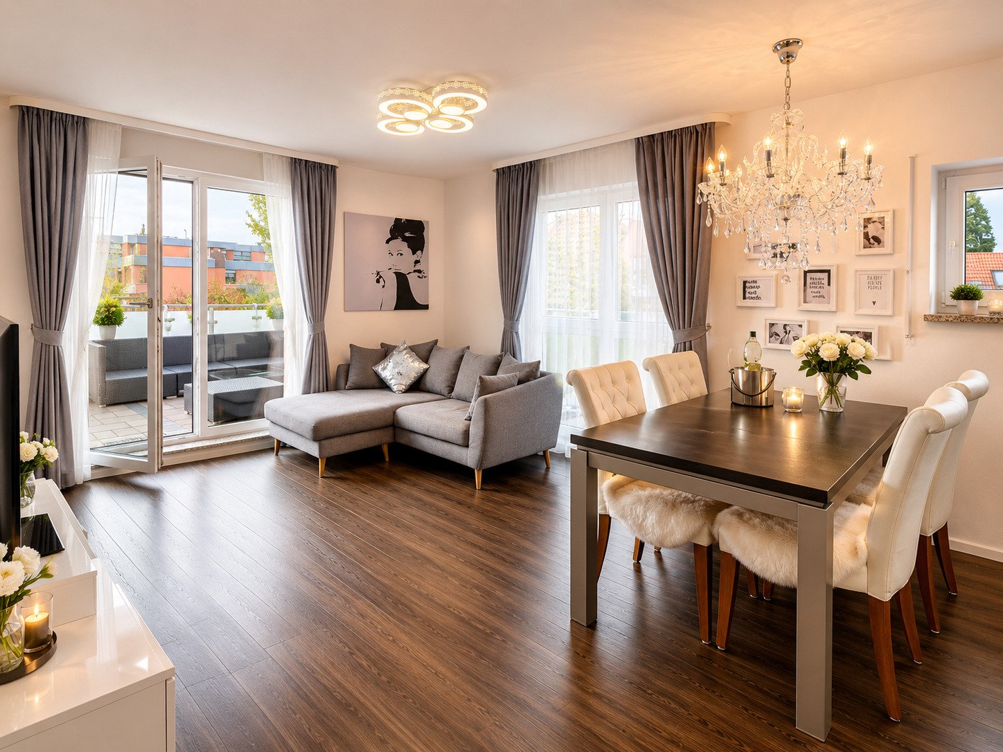 Exklusiv möblierte 4-Zimmer-Wohnung | 3 Dachterrassen | Aufzug | TG-Stellplatz | 1000 Mbit Internet