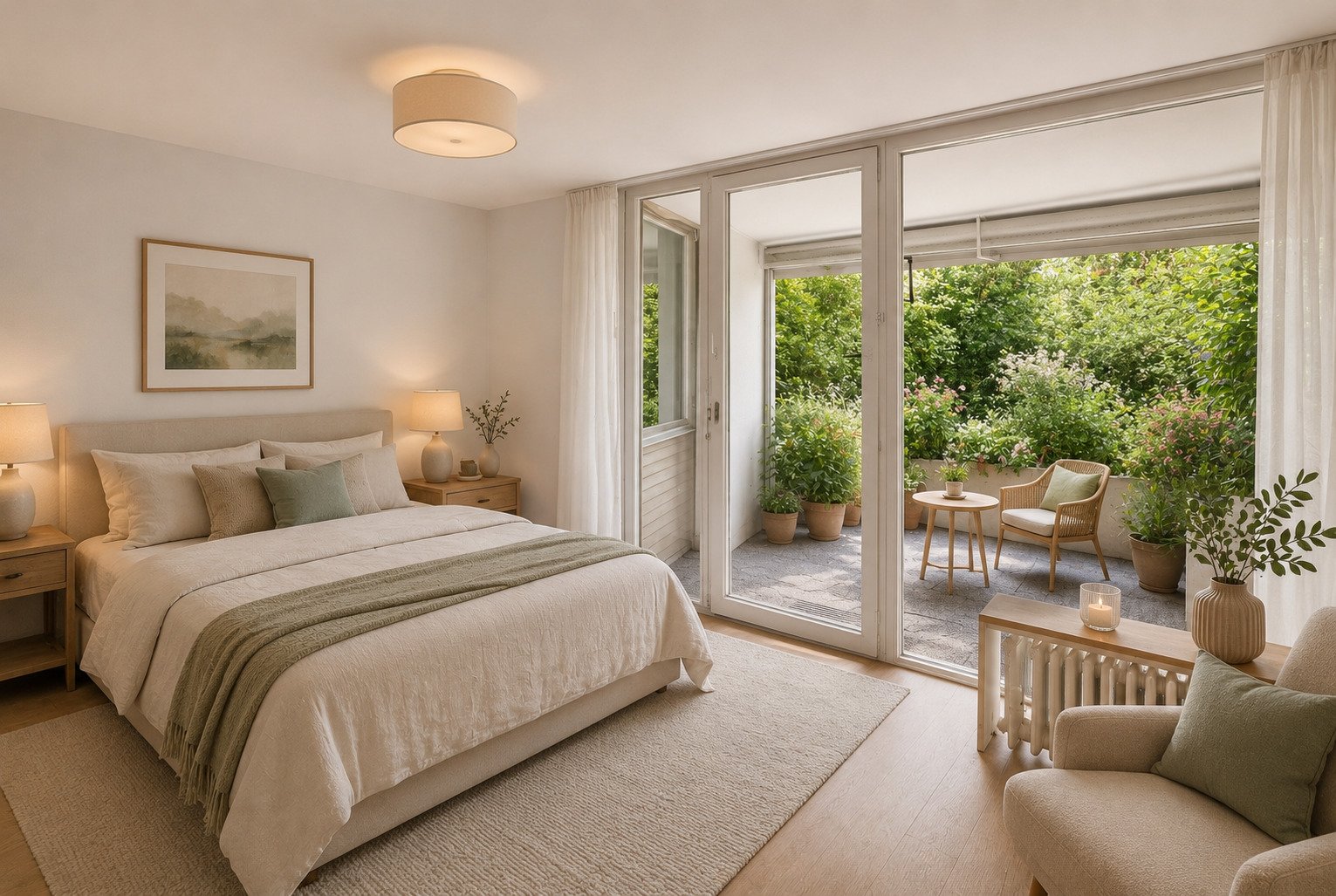 Hochwertige 4-Zimmer-Terrassenwohnung auf zwei Ebenen, Tiefgarage und Dachpool in Göggingen
