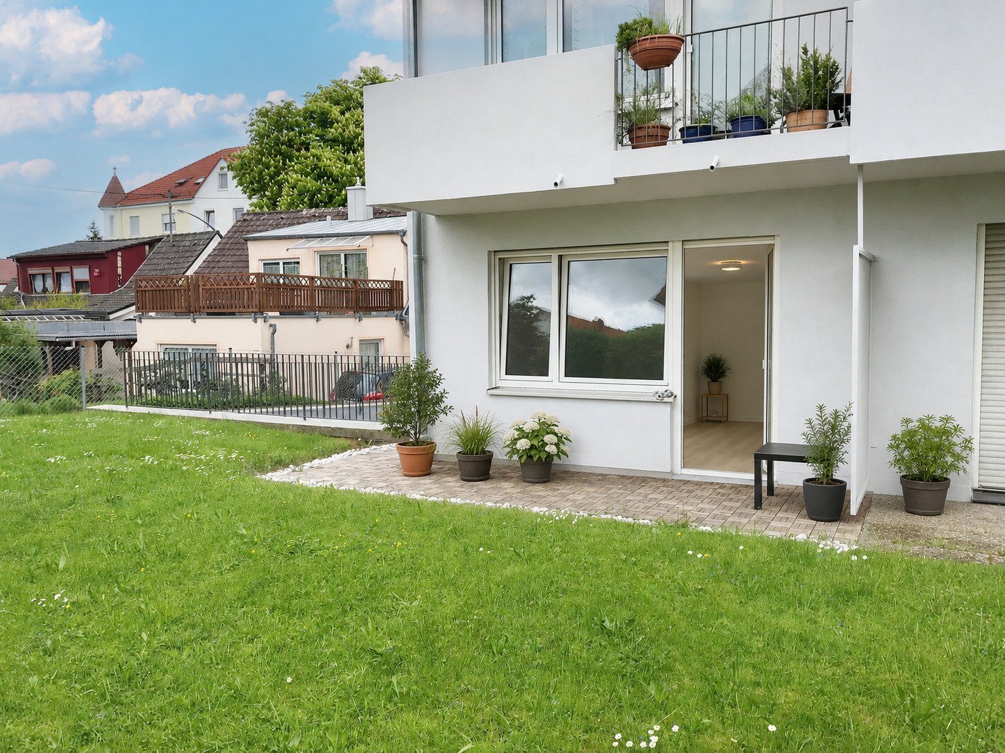 Modernes Apartment mit Garten, EBK, Terrasse & Blick ins Grüne