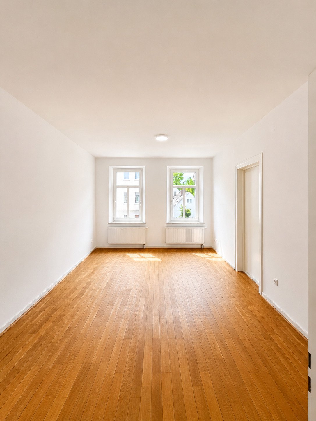 Charmante und vollständig renovierte 5 ZKB Altbauwohnung mit Garten und Zugang zum Schäfflerbach in ruhiger Innenstadtlage
