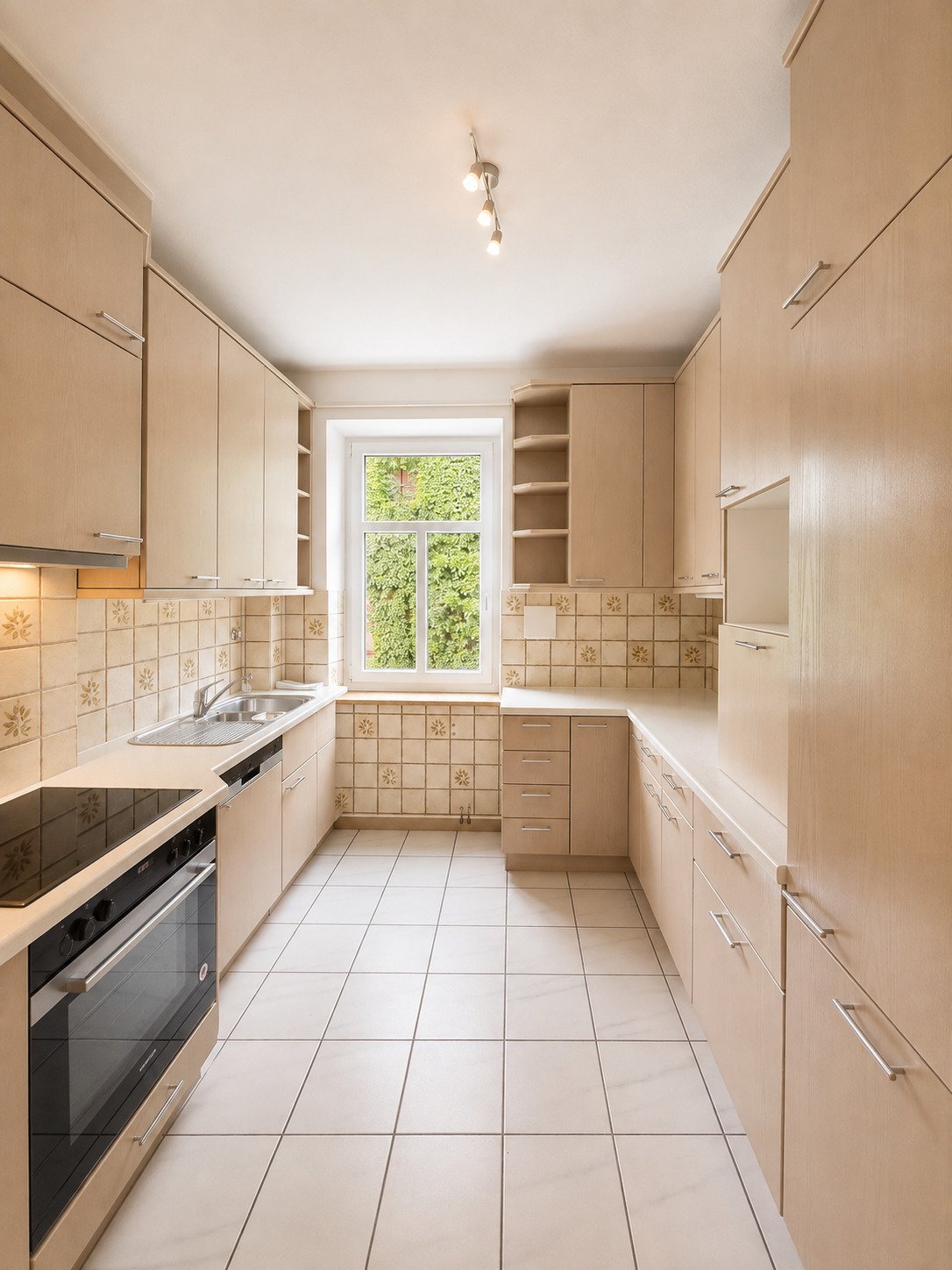 Charmante und vollständig renovierte 5 ZKB Altbauwohnung mit Garten und Zugang zum Schäfflerbach in ruhiger Innenstadtlage