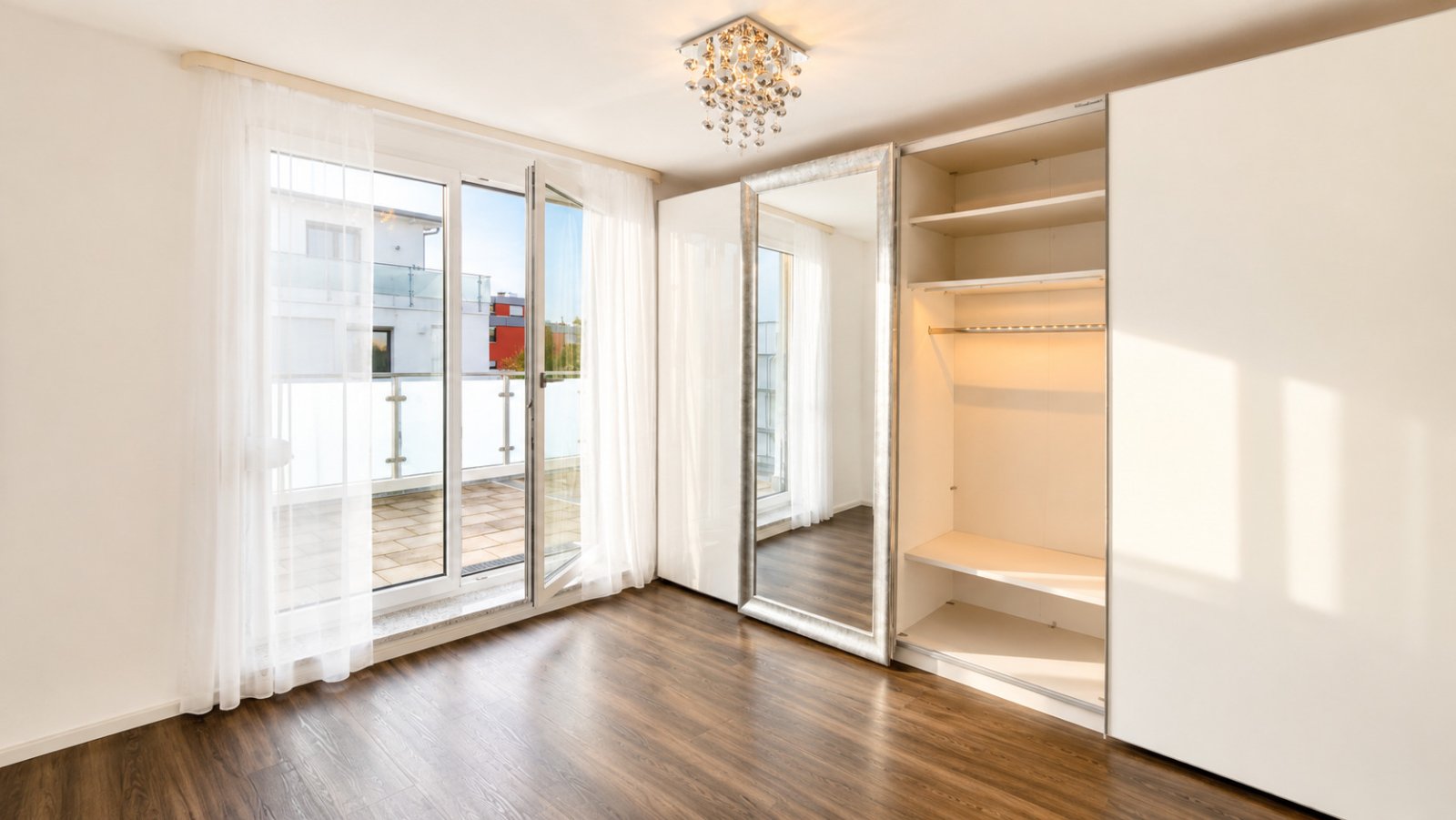 Zimmer mit Schrank