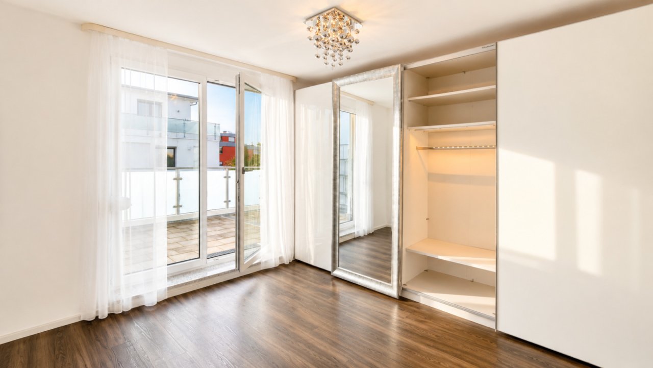 Zimmer mit Schrank